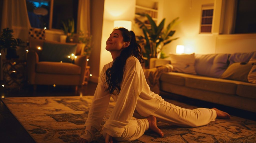 15 minutes de yoga après le travail pour délier le dos